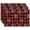 Christmas Red and Black Plaid Snowflake, variant on Merry Christmas Placemats Set of 6, Christmas Trees Non-Slip/Wipe Clean Linen Dining Table Mat Set, Xmas Heat-Resistant Place Mats Table Liner for Holiday/Party/Indoor Decoration - Happy New Year
