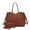 Cognac, variant on MKF Collection Kane Vegan Leather Women's Satchel Bag & Wristlet Wallet, Elegant Tote Purse Handbag by Mia K - Yellow