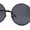 All Black1, variant on Iconic Hippie Musician 70s Round Circle Lens Metal Rim Sunglasses All Black