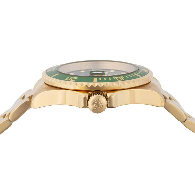 インビクタ 40mm プロダイバー オートマチック ゴールド×グリーンダイヤル Invicta Men's Pro Diver 40mm Green Dial Gold Stainless Steel