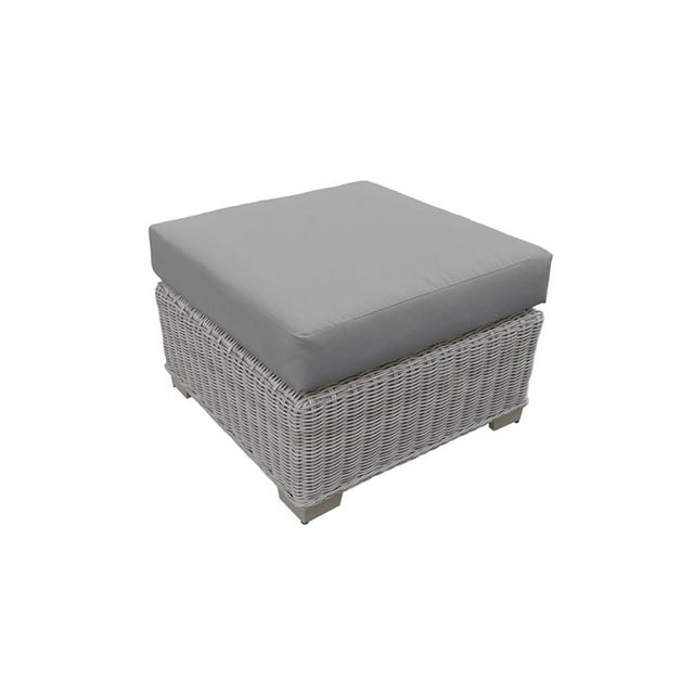 Coast Ottoman de Patio en Osier pour Extérieur