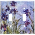 thumbnail image 1 of Assiettes d'Art - Monet : Iris Switch Plate - Double Toggle, 1 of 3
