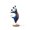 C, variant on Abstract Cat Sculpture, Yoga Cat Figurine, 7.87*4.72*2.95 inch Resin Dancing Cat Statue for Home Office Shelf Table Decor