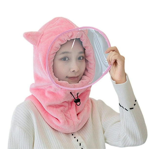 Sombrero De Equitación De Invierno Sombrero Cálido A Prueba De Viento Con Protección Facial Desmontable Sombreros De Ciclismo Gorra Para Unisex Yuarrent AP007583-01