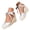Silver, variant on Pandaie Closed Toe Sandals for Women 3.35 Inch Wedge Platform Espadrilles Heels Lace up Summer Beach Dressy Walking Shoes Size 6-10