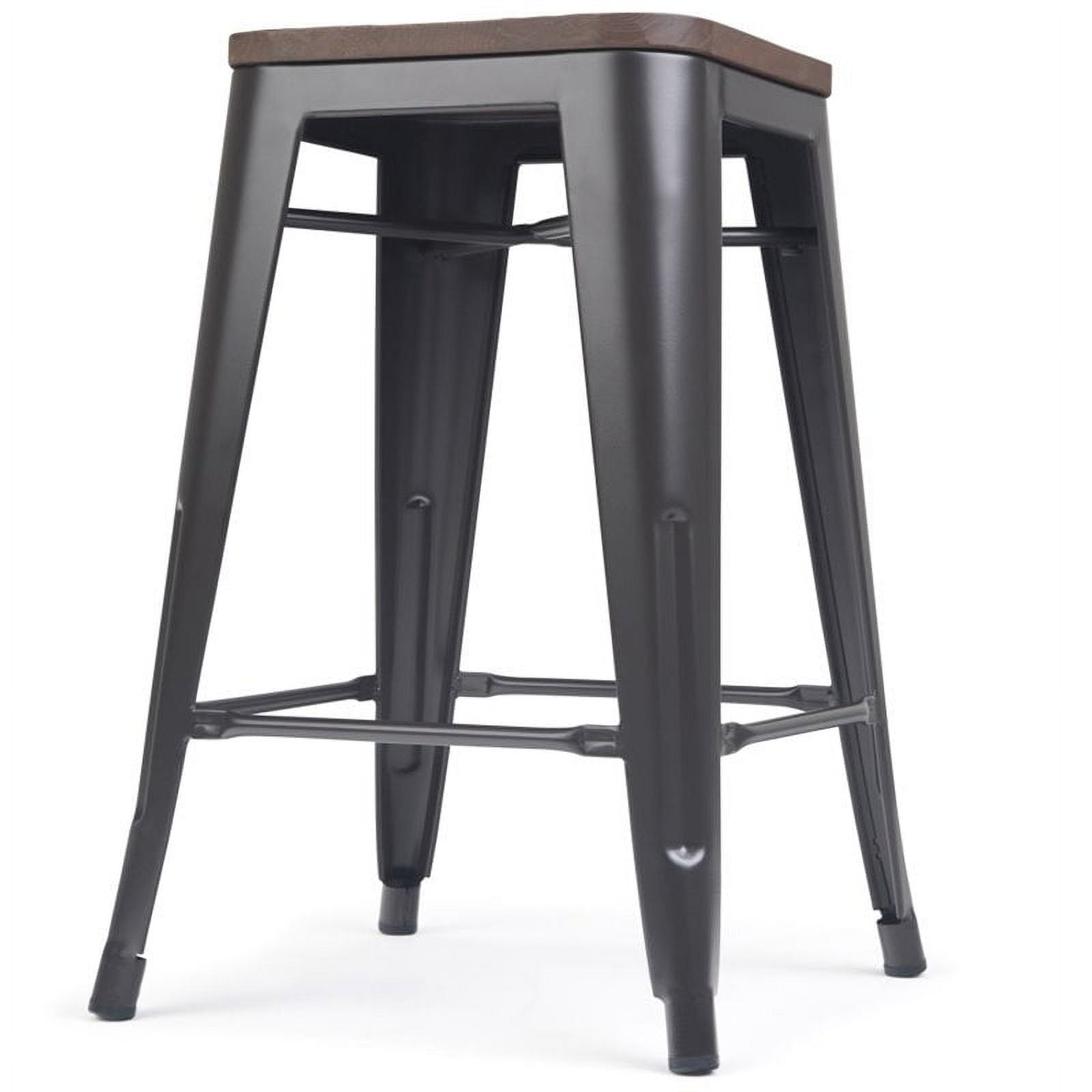 Saleh Bar & Counter Stool Williston Forge Color: Rusty, Seat Height: Counter Stool (24” Seat Height)