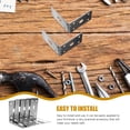 thumbnail image 2 of ORDDIART 5Pcs Reinforced Angle Brackets Metal L-Shape Corner Brace for Stable Fixation Home Use, 2 of 5