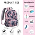 thumbnail image 6 of Pioneer Flower Backpack Backpack for School,Cute School Bag,Schoolbag with Adjustable Shoulder Straps & Padded Back,13.8"x11.4"x6", 6 of 6