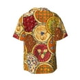 thumbnail image 2 of Disketp Men's Hawaiian Pies Print Shirts Button Down Holiday Beach Shirts-4X-Large, 2 of 7