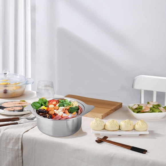 Hytrove Olla Para Estofado Y Sopa De Acero Inoxidable Con Mango Ergonómico Y Limpieza Fácil