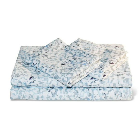 Wabasso 6pc Aqua Print Sheet Set Double