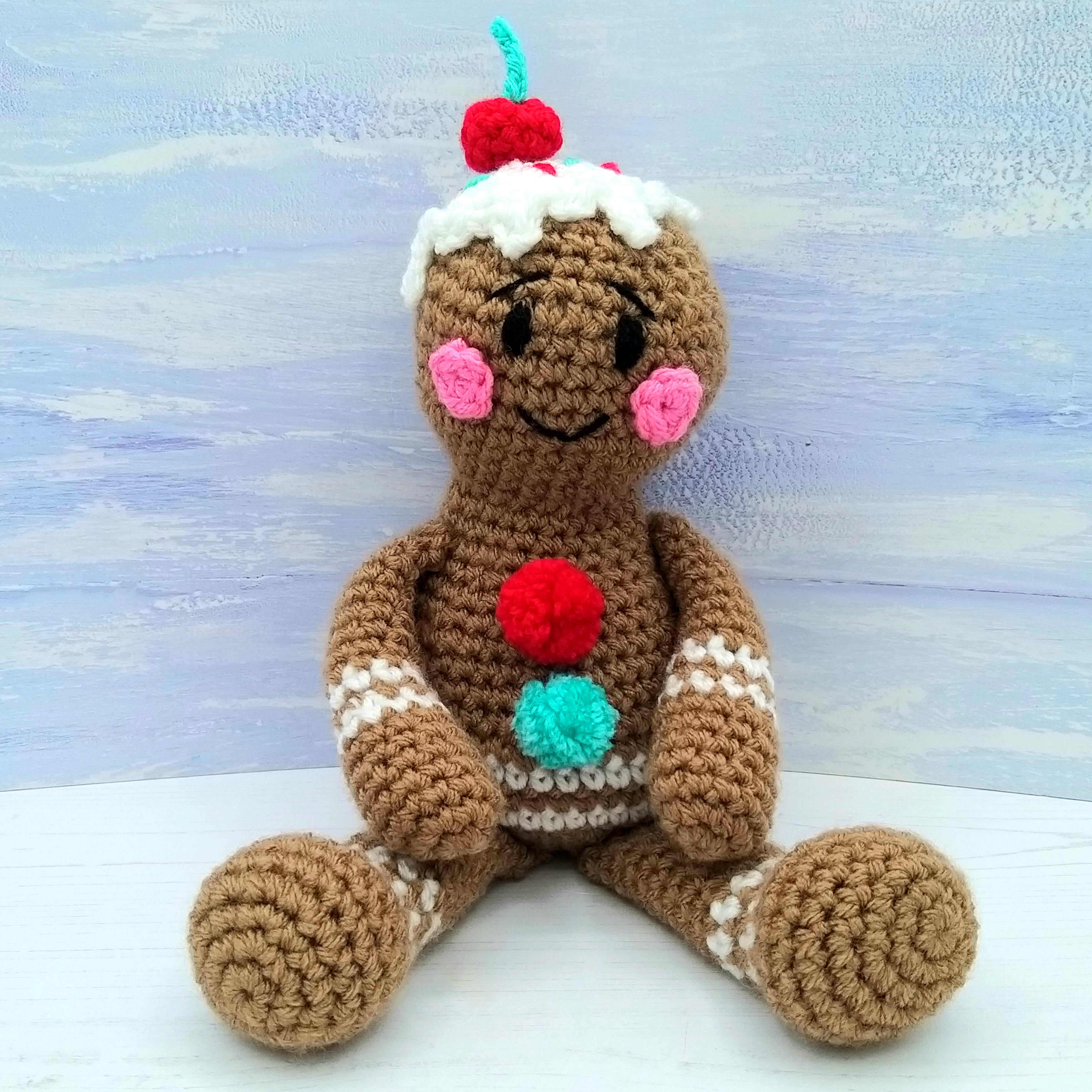 George the Gingerbread Boy Luxury Crochet Kit