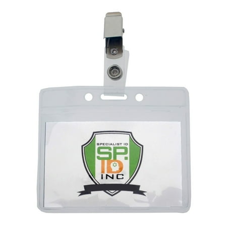 alligator innovative protect horizontal holders badge strap clips friendly clear pack clothes tag clothing card name business specialist dialog displays