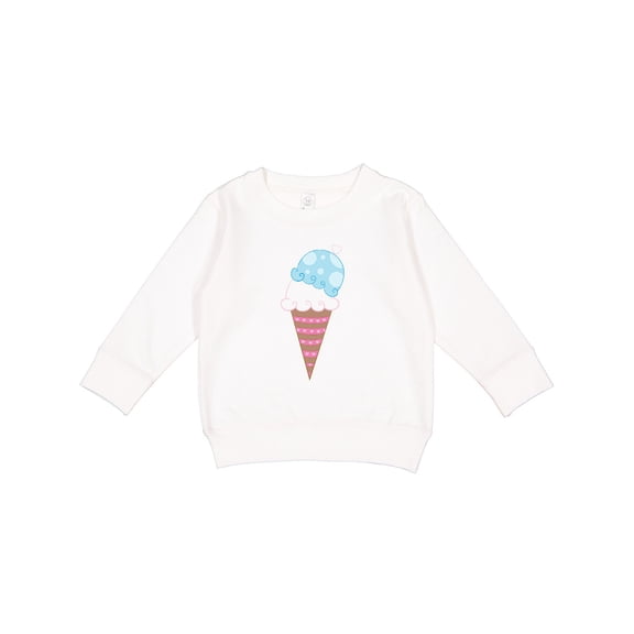 Inktastic Ice Cream Cone with Heart Toddler Sweatshirt