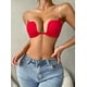 thumbnail image 5 of Low Plunge Push Up Bra With Clear Straps Low Cut Convertible Underwire Padded Cleavage Bra, Women's Underwear & Lingerie, 5 of 5