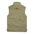 thumbnail image 5 of RYDCOT Men's Lightweight Breathable Outdoor Travel Work Fishing Vest with Multi-Pockets and Mesh Lined Khaki, 5 of 5