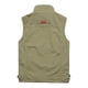 thumbnail image 3 of Ceisia Men's Relaxed Fit Stand Collar Multi-Pocket Utility Vest Outdoor Fishing Travel Gilet Khaki XXL Gifts, 3 of 4