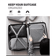 thumbnail image 3 of 3Pcs Portable Bags Travel Compressible Storage Pouch Set Mesh Visual Luggage Organizer,Bl C5966, 3 of 6