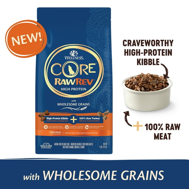 Wellness CORE RawRev Wholesome Grains Original Recipe, 20 Pound Bag