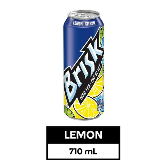 Brisk Lemon Iced Tea, 710mL Can, 710mL