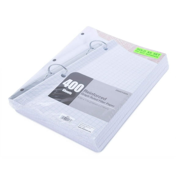 Five Star Reinforced Filler Paper + Study App, Graph Ruled, 8.5