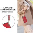 thumbnail image 5 of Elegante funda multifuncional tipo cartera para iPhone 6 Plus/6s Plus con correas, ranura para tarjetas, soporte para anillo, protección para cámara, material de PU, a prueba de golpes, un, 5 of 5