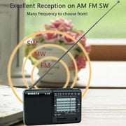 XHDATA D-328 Portable DSP Small Stereo Radio FM/AM/SW MP3 Player Support TF Card Rechargeable Battery Earphone Jack