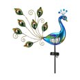 thumbnail image 4 of Estaca Solar de Jardín Pavo Real Metal WDOplteas Luz Colorida, 4 of 9
