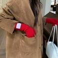 thumbnail image 5 of Women's Retro Striped Gloves - Elastic windproof winter gloves with colorful stripes and star pattern, designed for outdoor activities - Comfortable gift for fall and winter, warm gloves, 5 of 19