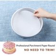 thumbnail image 3 of 200 Pack Parchment Paper Rounds, 8 Inch Baking Parchment, 6/8/10 inch Dual-Sided Wax Parchment Circles, Round Parchment Paper Perfect for for Round Cake Pan, Tortilla Press, White, 3 of 8