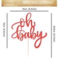 thumbnail image 3 of Topper para torta EONNCNT Oh Baby con brillo rojo 16 x 21 cm, 3 of 7
