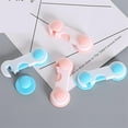thumbnail image 3 of 4Pcs Cabinet Locks for Baby Proof and Child Safety,Childproof Door Latch,, Cute Baby Proofing Cabinet Locks for Closet, Oven, Pantry, Fridge(Pink), 3 of 6