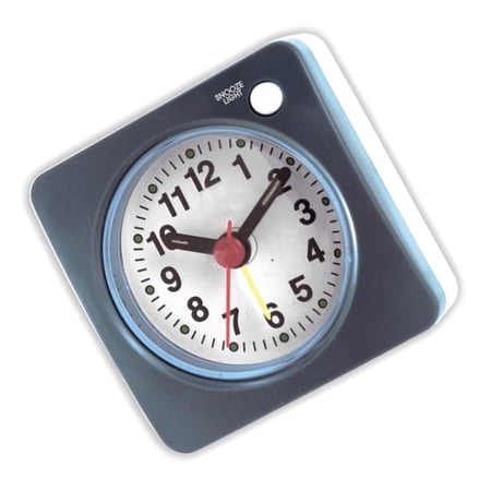 WINDLAND Sleekly Design Travel Alarm Clock Convenient Snoozes & Light Suitable For Travelers And