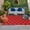 Red, variant on Sage Green Stripes Outdoor Rug 3x5 Ft, Non Slip Washable Area Rug, Simple Geometric Modern Monochrome Patio Rugs Carpet Runner, Large Floor Mat for Indoor/Outdoor Deck Porch Camping