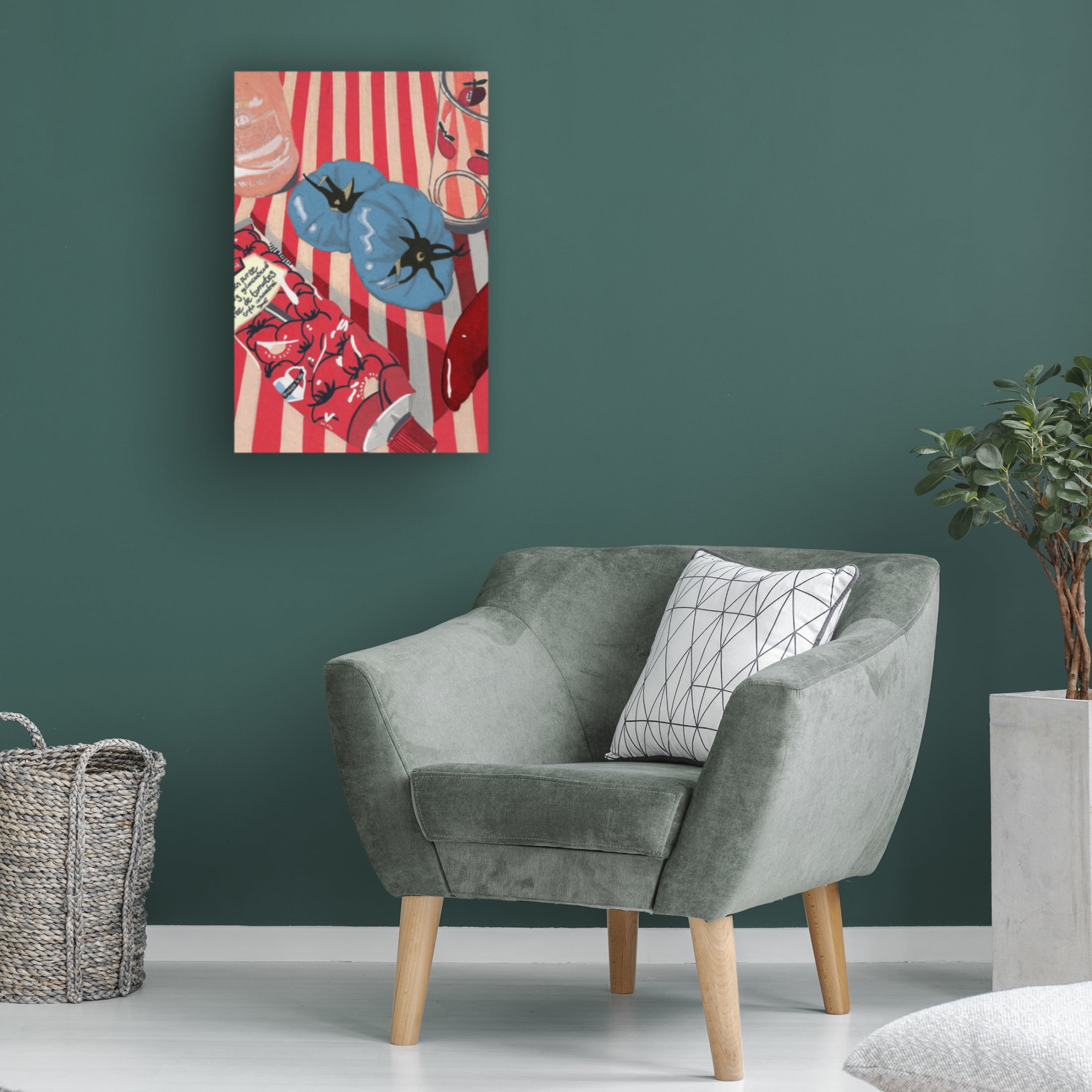 Trademark Fine Art Studio Mandariini  Blue Tomatoes Canvas Wall Art
