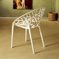 thumbnail image 6 of Compamia Crystal Polycarbonate Patio Dining Chair in Glossy White, 6 of 9