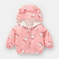 thumbnail image 3 of Kiijoy Infant Boys Cute Cartoon Animal Windbreaker Zip Up Hooded Jacket Coat, Sizes 18-24M, 3 of 3