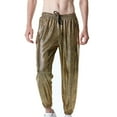 thumbnail image 1 of Hombres Casual Moda Cordones Elástico Serpiente Estampado dorado Pantalones de chándal Pantalones con cordón Pompotops oipoqjl42257, 1 of 5