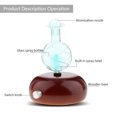 thumbnail image 3 of Humidificador de aire YX-KX012 difusor de aire USB máquina de aromaterapia de aceite esencial generador de niebla arte de madera 7, 3 of 8