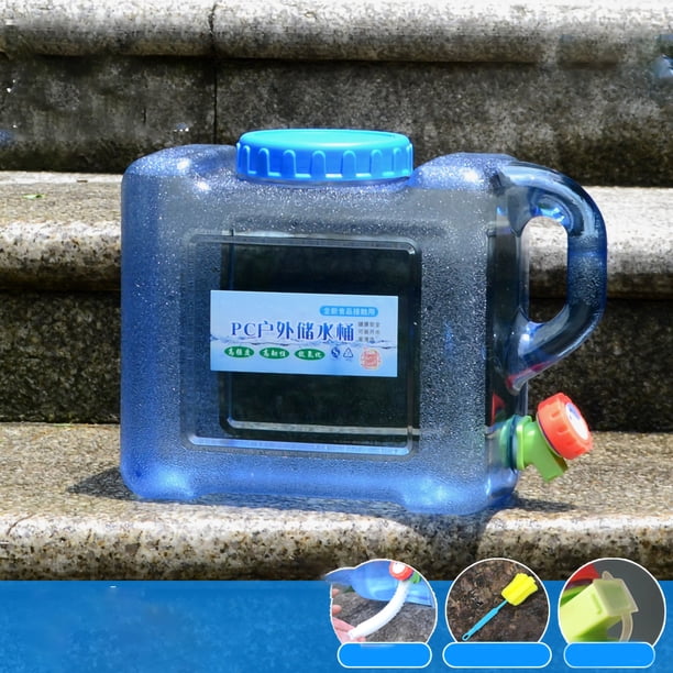 Almacenamiento de agua portátil, PC Cubo de agua pura Cubo de almacenamiento de agua de plástico Contenedor de almacenamiento de agua Máxima comodidad