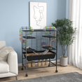 EDOEMSE Cozy Small Animal Cage for Syrian Hamster, Gerbil Cage with ...