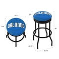 thumbnail image 2 of Trademark Gameroom Orlando Magic Fade Black Ribbed Barstool, 2 of 5