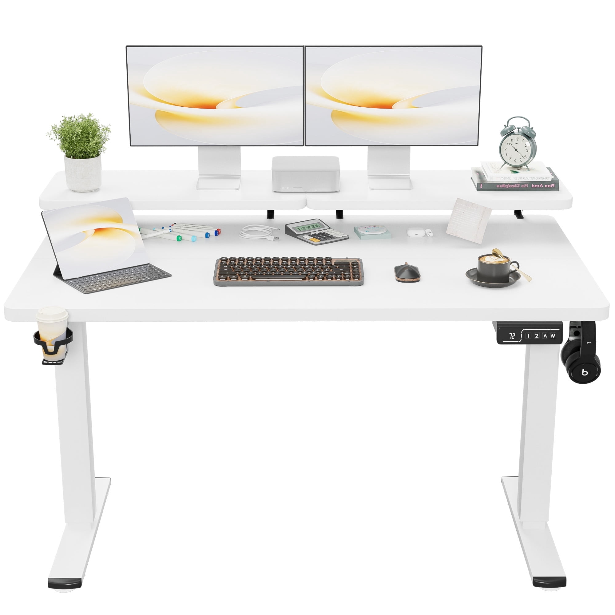 Homall 55" Electric Standing Desk with Monitor Stand photo 6