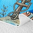 thumbnail image 5 of spefrowx Cartoon Undersea Turtle Twin Quilt Set for Boys, Coral Octopus Anchor Fish Twin Coverlet Set, 2pcs, 5 of 7