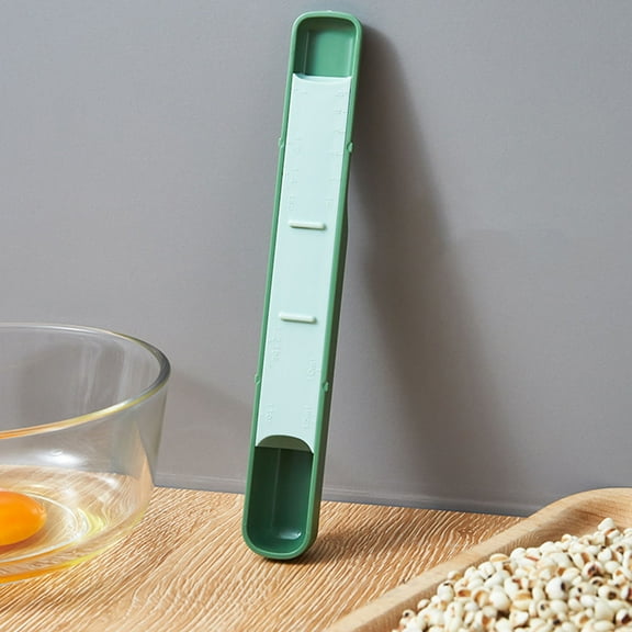 AURARMLET Adjustable Measuring Spoon Set 2 Pieces for Baking and Cooking, 19.5 x 2.7 CM, Kitchen Utensil for Home Use