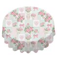 thumbnail image 2 of Pioneer Flower Floral Print Pattern Round Tablecloth 60 X 60 Inch, Wrinkle Resistant Wipeable Table Cloth for Kitchen Dining Picnic Patio Party, 2 of 6