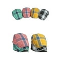 thumbnail image 7 of WITHMOONS Adjustable Colorful Plaid Flat Cap Newsboy Cabbie Gatsby Golf Beret Hat YZ30109 (Yellow), 7 of 7