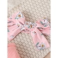 thumbnail image 4 of Bagilaanoe 3pcs Newborn Baby Girl Long Pants Set Ribbed Long Sleeve Romper Tops + Flare Trousers + Headband 3M 6M 12M 18M 24M Infant Casual Clothes, 4 of 9