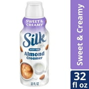 Silk Dairy Free, Gluten Free, Sweet and Creamy Almond Creamer, 32 fl oz Carton