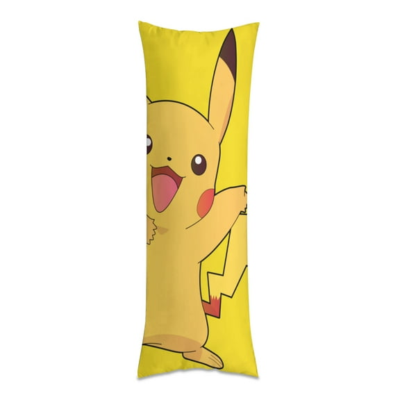 Poke×mon Anime Super Soft Microfiber Zipper Throw Pillow Cover 16x48inch
